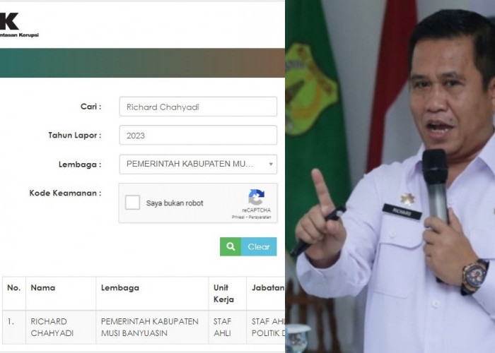 Ditetapkan Jadi Tersangka Dugaan Tipikor, Segini Harta Kekayaan Kadis PMD Muba Richard Cahyadi 