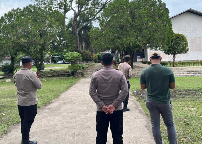 Ibadah Jadi Tenang! Polisi Jaga Ketat Peringatan Kenaikan Isa Almasih di Lorok Ogan Ilir