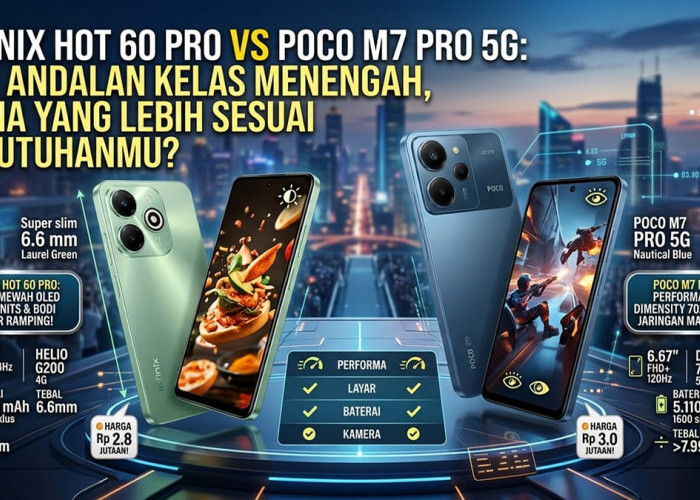 Bukan Sekadar Harga! Ini Perbedaan Mencolok Infinix HOT 60 Pro dan POCO M7 Pro 5G