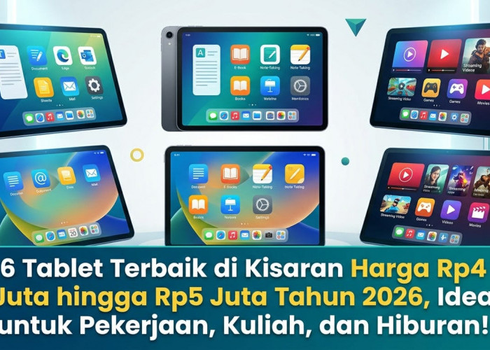 Gak Perlu Mahal Buat Kerja Rasa Laptop! Ini Deretan Tablet Spek Gahar Harga Rp4 Jutaan Sepanjang 2026