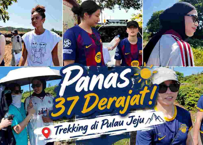 Panas 37 Derajat! Megawati Hangestri dan Skuad Hyundai Hillstate Trekking di Pulau Jeju