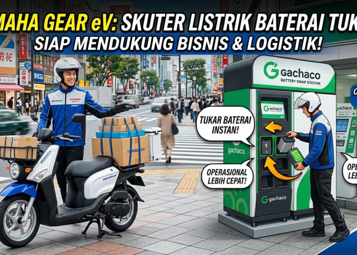 Solusi Operasional Logistik Tanpa Jeda: Yamaha Resmi Luncurkan Skuter Listrik Komersial Gear eV di Jepang