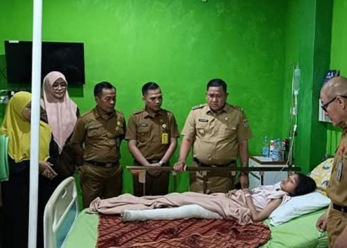 Pj Wako Lubuk Linggau H Koimudin Besuk Korban Putusnya Jembatan Sungai Malus