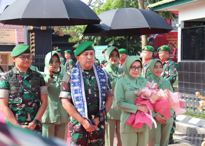 Sambangi Kodim 0402/OKI-OI, Danrem 044/Gapo Tekankan Disiplin dan Profesionalisme Prajurit