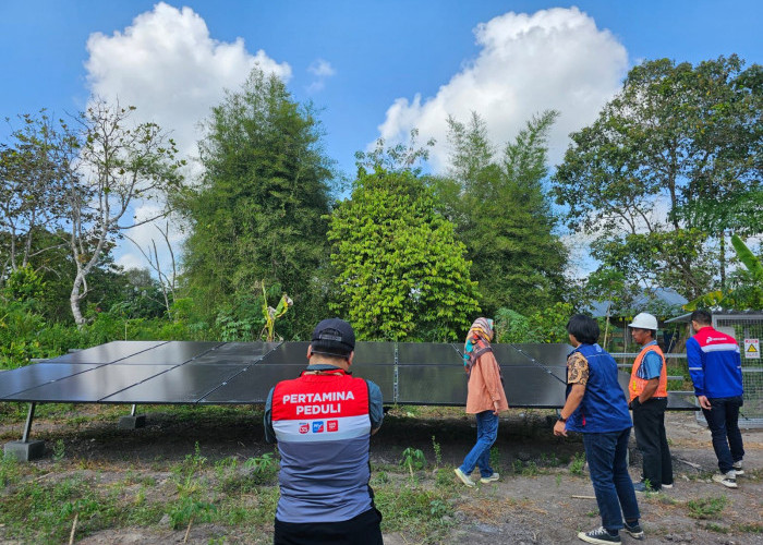 Pertamina Bantu Atasi Tantangan Pertanian Desa Pulau Semambu Melalui Pengelolaan Air Berbasis Energi Surya