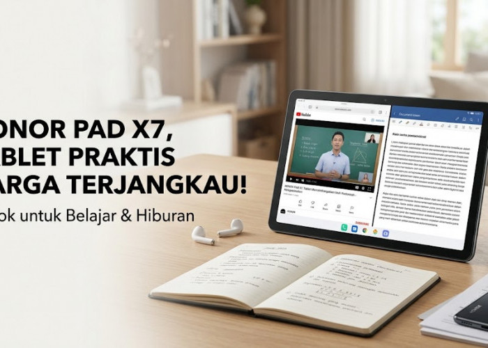 Tablet Murah Praktis: HONOR Pad X7 Hadir Bawa RAM 4GB dan Memori 64GB yang Pas untuk Kebutuhan Harian