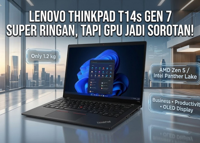Tipis dan Ringan, Tapi Punya Keterbatasan? Simak Review Lengkap Lenovo ThinkPad T14s Gen 7