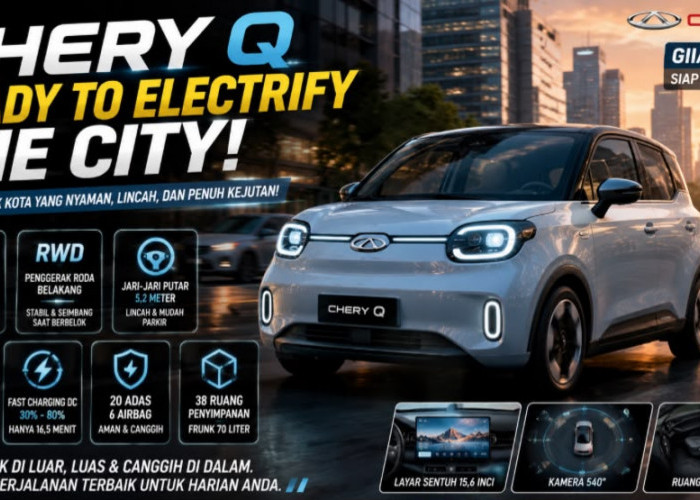 Bukan Cuma Gesit di Jalan Sempit, Mobil Listrik Mungil Chery Q Tawarkan Kenyamanan Setara Kelas Premium