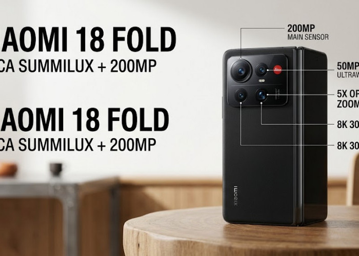 Bawa Sensor 200MP dan Lensa Leica, HP Lipat Xiaomi 18 Fold Siap Guncang Pasar Fotografi Ponsel