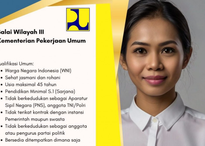 Balai Wilayah III Kementerian Pekerjaan Umum Buka Lowongan Kerja Lulusan SMK, Simak Posisi dan Syaratnya!