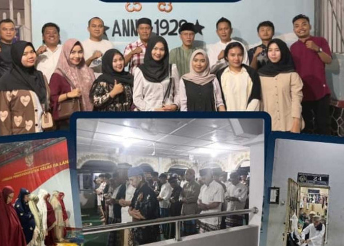 Dijaga Ketat! Puluhan Narapidana di Lahat Laksanakan Salat Tarawih Berjamaah dengan Khidmat