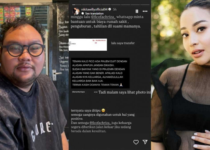 Nikita Willy juga Jadi Korban Komika Fico Fachriza, Transfer Uang Hingga Rp28 Juta