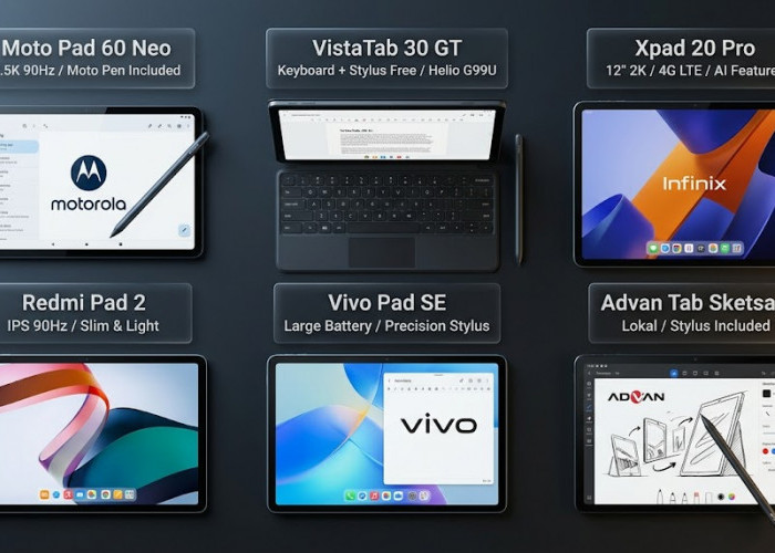 Ini 6 Rekomendasi Tablet Harga Rp2 Jutaan Sudah Dapat Bonus Stylus dan Keyboard Lengkap