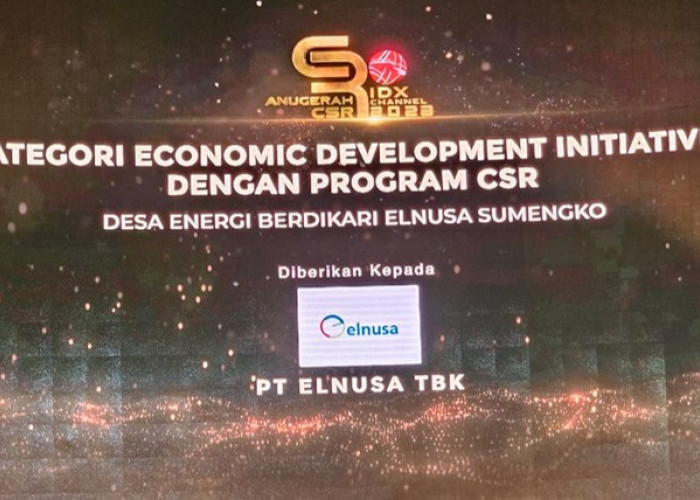 Desa Energi Berdikari Binaan PT Elnusa Tbk Raih Penghargaan CSR IDX Channel 2023