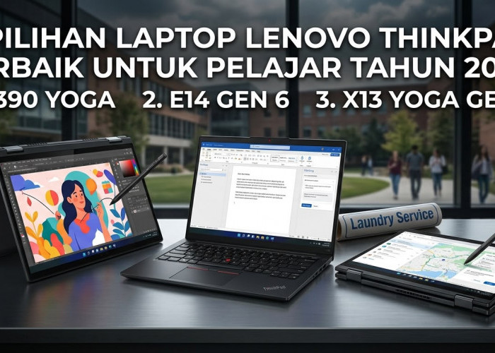 Baterai Awet dan Tahan Banting! Ini 3 Rekomendasi Lenovo ThinkPad Terbaik yang Paling Cocok Buat Mahasiswa
