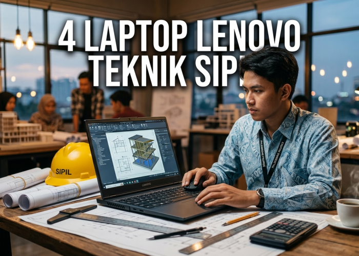 Ini Deretan Laptop Lenovo Paling Tangguh untuk Mahasiswa Teknik Sipil, Anti Lemot Jalankan Aplikasi Berat