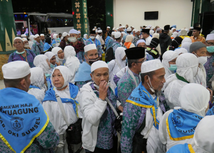 Jemaah Haji Kloter 22 Tiba, Pemulangan Debarkasi Palembang Berakhir Malam Ini