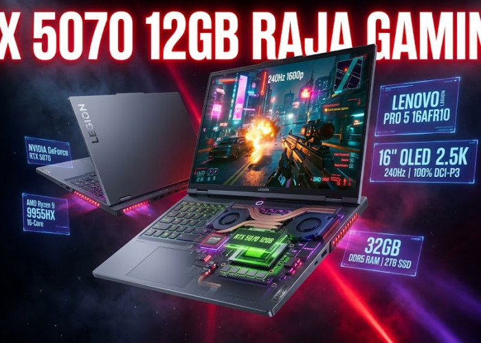 Upgrade Besar-besaran! Lenovo Legion Pro 5 16AFR10 Kini Punya VRAM Lebih Lega untuk Gamer dan Kreator