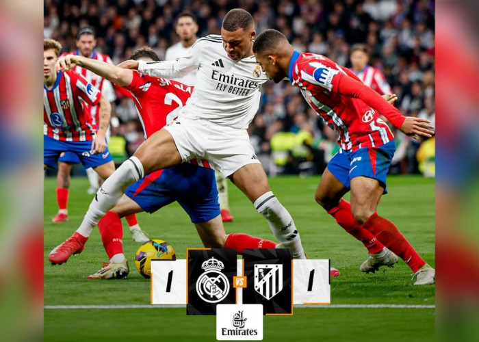 LaLiga: Real Madrid 1-1 Atletico Madrid 'Untung Ada Mbappe, Sang Pemuncak Klasemen Batal Lengser'