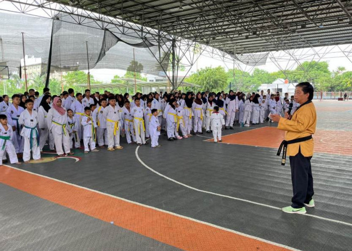 Ratusan Atlet Taekwondo Indonesia Muba Ikuti Ujian Kenaikan Tingkat