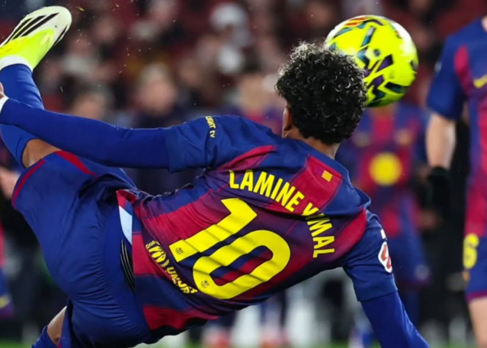 Tendangan Salto Lamine Yamal Mengembalikan Barcelona ke Puncak Klasemen LaLiga