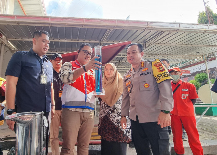 Pertamina Bersama Polrestabes Palembang dan Disperindag Cek Sejumlah SPBU di Palembang, Ini Hasilnya