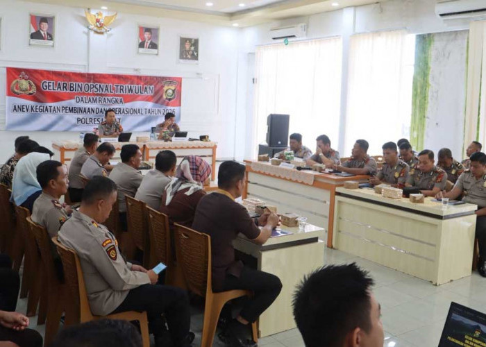 Hasil Evaluasi Triwulan I 2026: Kepercayaan Masyarakat Terhadap Polres Lahat Meningkat Tajam