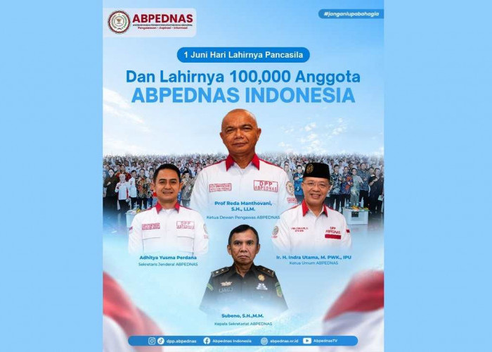ABPEDNAS Cetak Sejarah, Raih 100 Ribu Anggota Bertepatan Hari Lahir Pancasila 2026