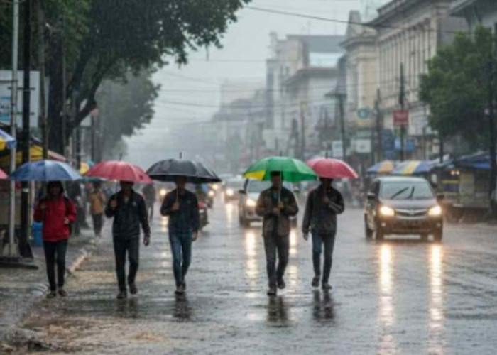 Prakiraan Cuaca BMKG Kamis 15 Januari 2026, Palembang Hujan Ringan, Lahat dan Ogan llir Berawan