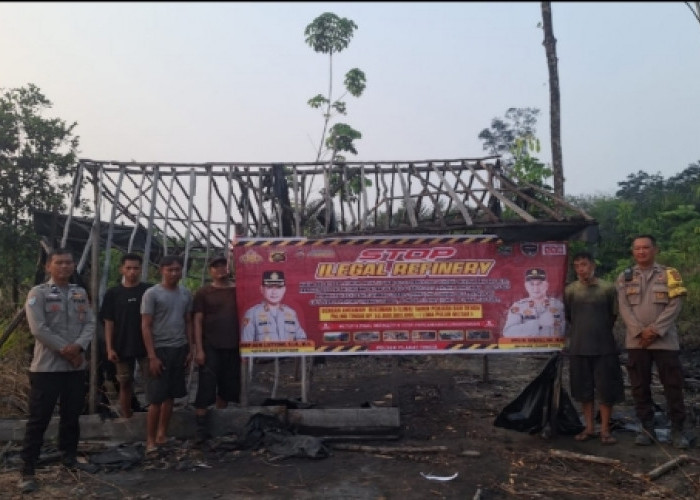 Cegah Kerusakan Lingkungan, Polsek Plakat Tinggi Gencar Sosialisasikan Bahaya Ilegal Refinery