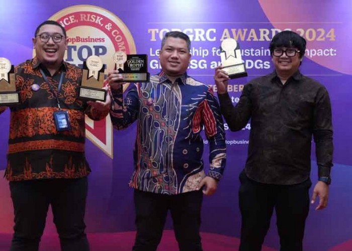 Tata Kelola Terintegrasi Perusahaan Makin Baik, PT Bukit Asam Raih 4 Penghargaan TOP GRC Awards