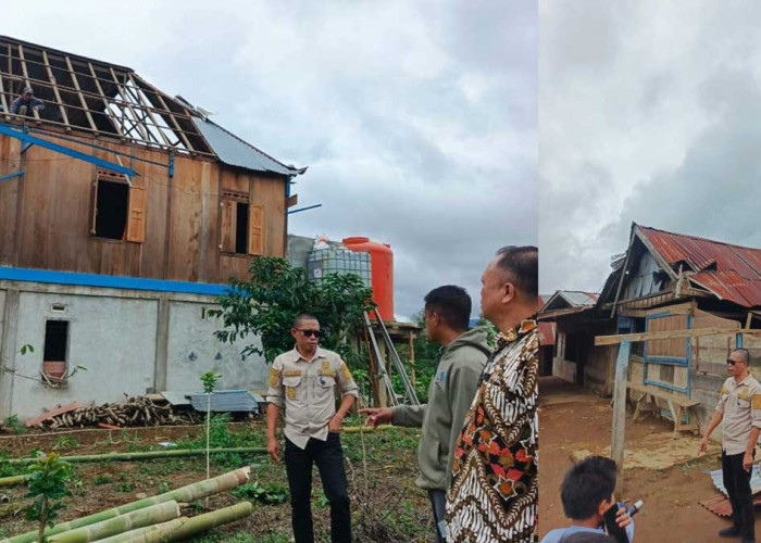 Gerak Cepat Pemkab Lahat! Kirim Bantuan Material ke Tunggul Bute Usai 16 Rumah Diterjang Angin Kencang