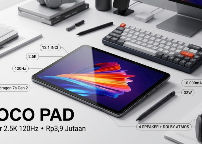 Dibanderol Cuma Rp3 Jutaan Saja: Intip Spesifikasi Gahar POCO Pad Berlayar Jumbo 12,1 Inci 2K 120Hz
