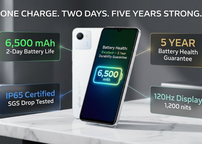 Bawa Baterai Monster 6.500 mAh yang Diklaim Awet Hingga 5 Tahun, Vivo Y6c Resmi Meluncur dengan Harga Sejutaan