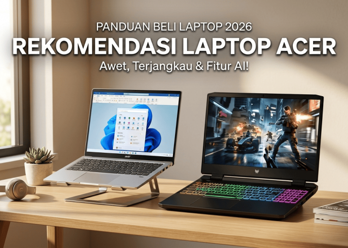Cari Laptop Cepat dan Harga Terjangkau? Ini 6 Rekomendasi Laptop Acer Terbaik untuk Pelajar, Gamer, hingga Pro