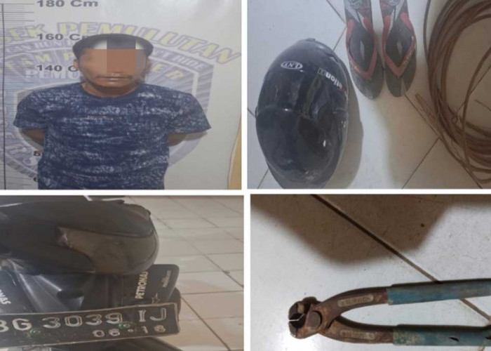 Kepergok Potong Kabel Sepanjang 12 Meter, Pria di Desa Harapan Nyaris Diamuk Massa Sebelum Dijemput Polisi