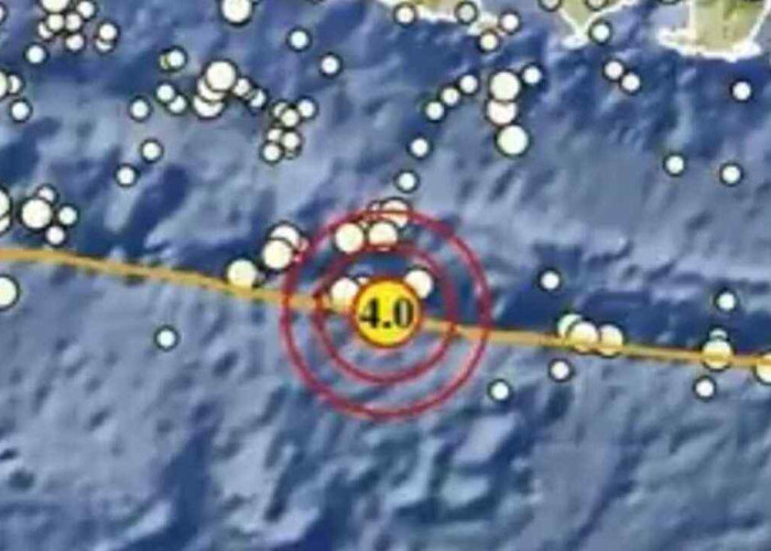 Gempa Magnitudo 4,0 Guncang Kuta Selatan pada Kedalaman 10 Km, Tak Berpotensi Tsunami