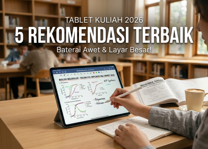 Nggak Takut Lowbat Kuliah Seharian, Simak 5 Rekomendasi Tablet Terbaik Lengkap Stylus dan Keyboard Ini