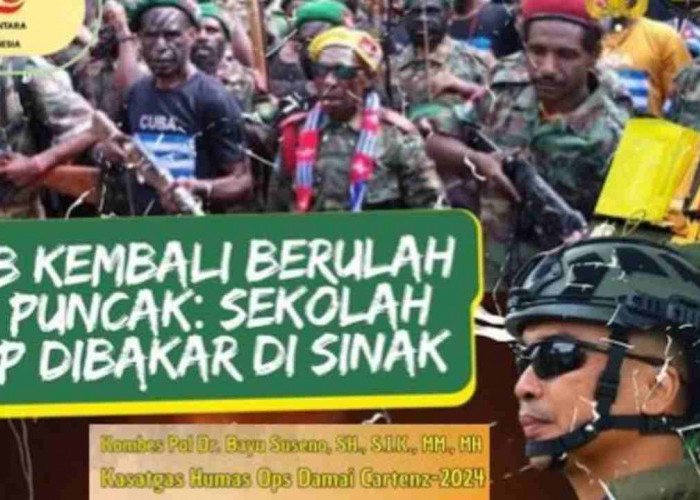 KKB Kembali Berulah, Bakar SMP di Distrik Sinak Papua, Bunuh 2 Tukang Ojek 