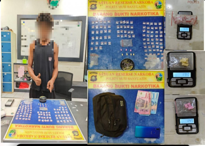 Satres Narkoba Polres Muba Amankan 98 Paket Sabu dari Tangan Warga Ulak Paceh