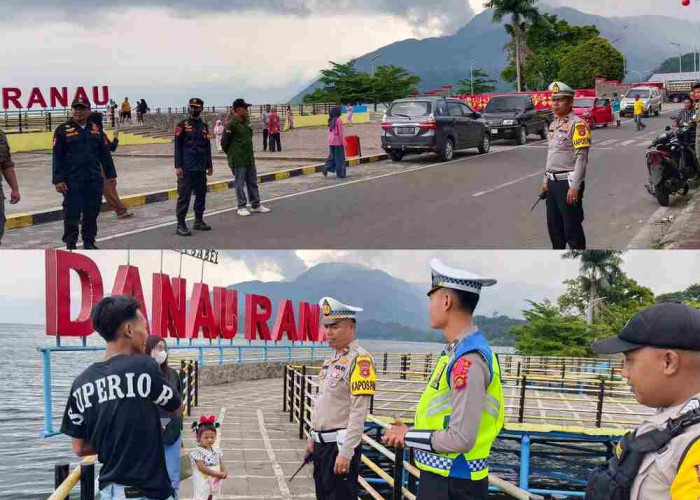 Ka Pospam Banding Agung Jaga Arus Lalin dan Keamanan Pengunjung  Objek Wisata Danau Ranau