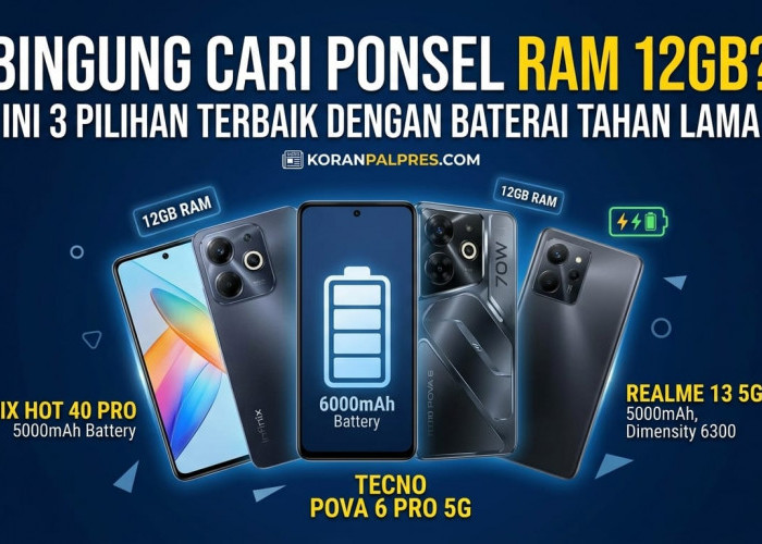 Budget 2 Jutaan Sudah Dapat RAM 12 GB! Ini 3 HP Paling 'Sat-Set' Anti-Lag buat Belajar
