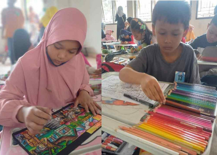 Indonesia Mewarnai, Kolaborasi Relawan Nusantara Palembang dan Rumah Zakat  