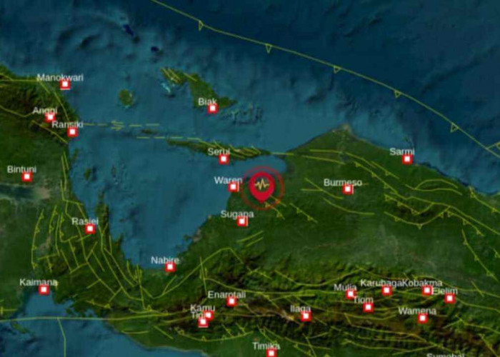 Pagi Ini Gempa 4.9 Magnitudo Guncang Waropen Papua, Cek Update Stasiun Geofisika Nabire