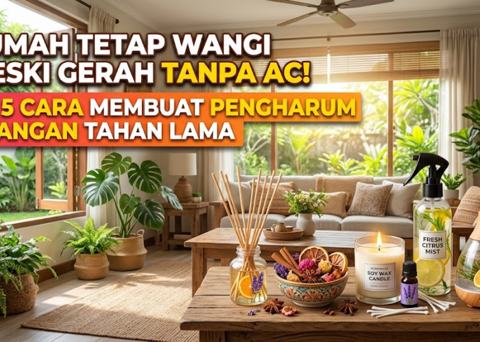 Rumah Tetap Wangi Meski Gerah Tanpa AC! Ini 5 Cara Membuat Pengharum Ruangan yang Aromanya Tahan Lama