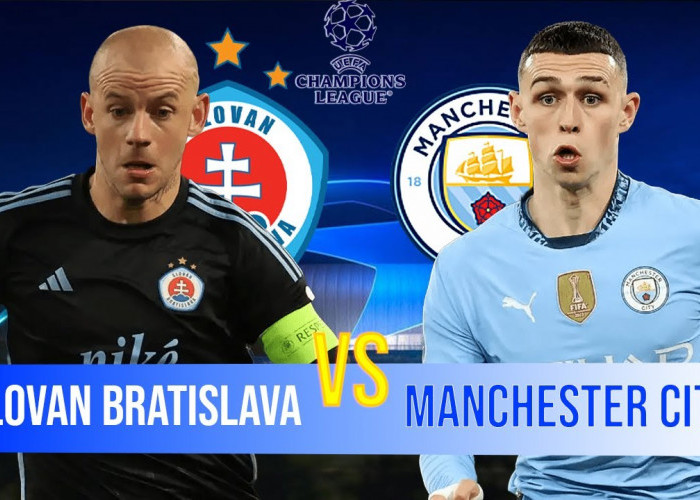 Liga Champions-Prediksi Susunan Pemain Slovan Bratislava vs Manchester City