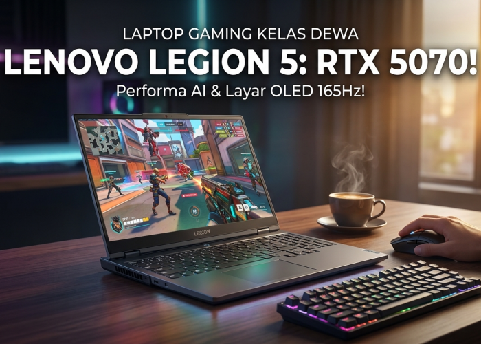 Bawa RTX 5070 12GB dan Ryzen AI 9, Intip Spesifikasi Monster Laptop Gaming Lenovo Legion 5 Terbaru