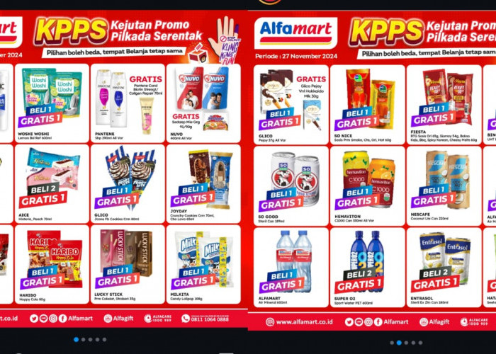 Promo Katalog Alfamart Spesial Pilkada 27 November 2024, Beli 1 Gratis 1 Ada Susu hingga Shampo