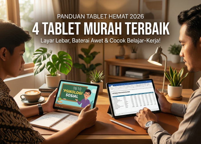 Layar Luas & Baterai Jumbo Mulai 2 Jutaan: Deretan Tablet Murah Terbaik untuk Belajar dan Kerja Sepanjang 2026