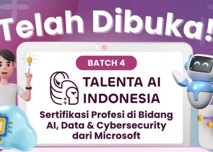 KABAR GEMBIRA! Talenta AI Indonesia Dibuka, Free Sertifikat Profesi dari Microsoft, Bisa Daftar di Prakerja